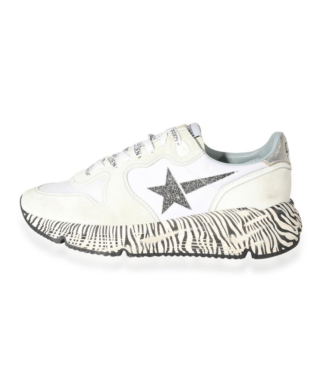 GOLDEN GOOSE Белые кожаные кроссовки, фото 4