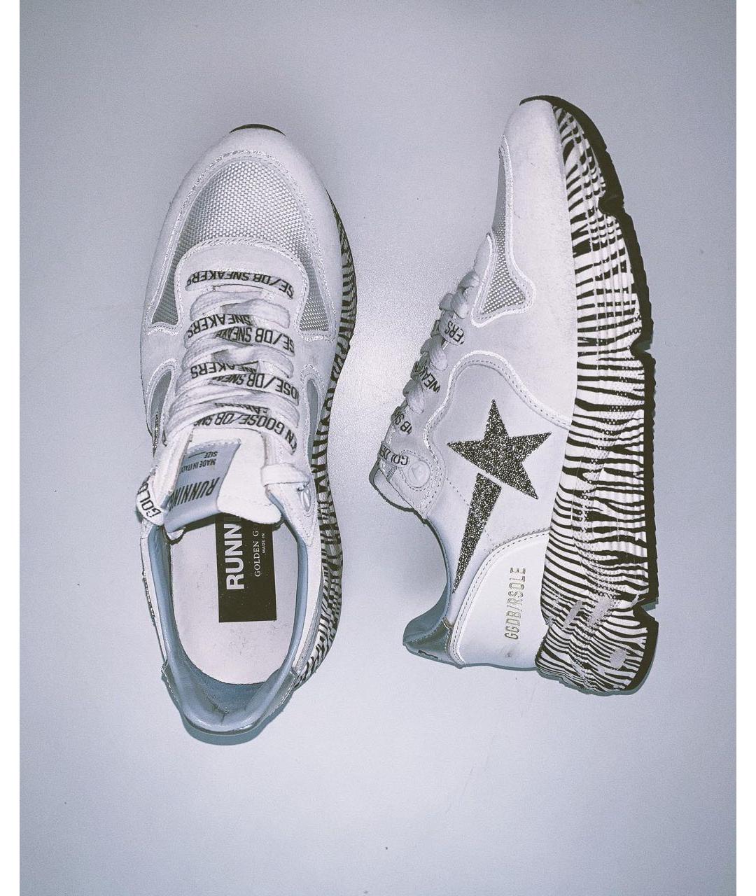 GOLDEN GOOSE Белые кожаные кроссовки, фото 3