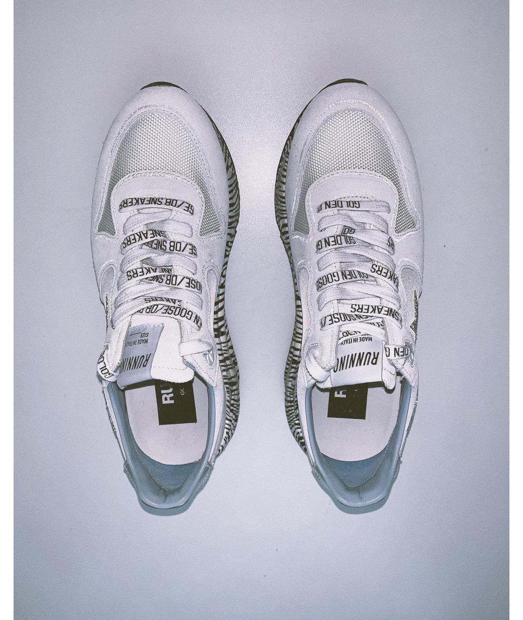 GOLDEN GOOSE Белые кожаные кроссовки, фото 2