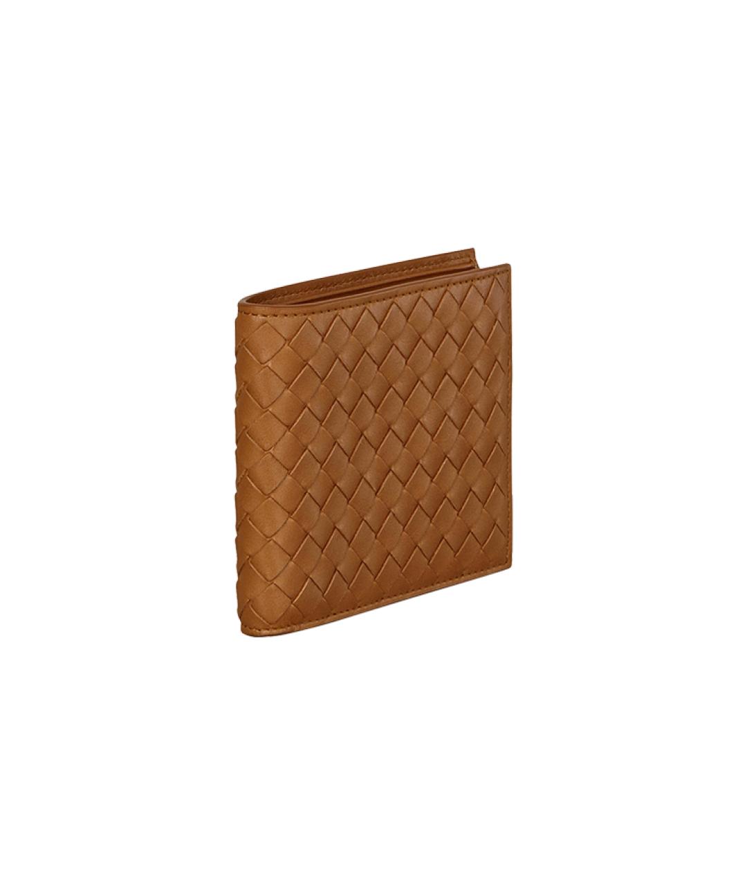 BOTTEGA VENETA Коричневый кожаный кошелек, фото 2