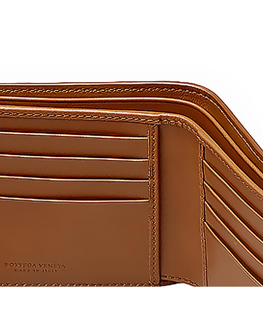 BOTTEGA VENETA Коричневый кожаный кошелек, фото 4