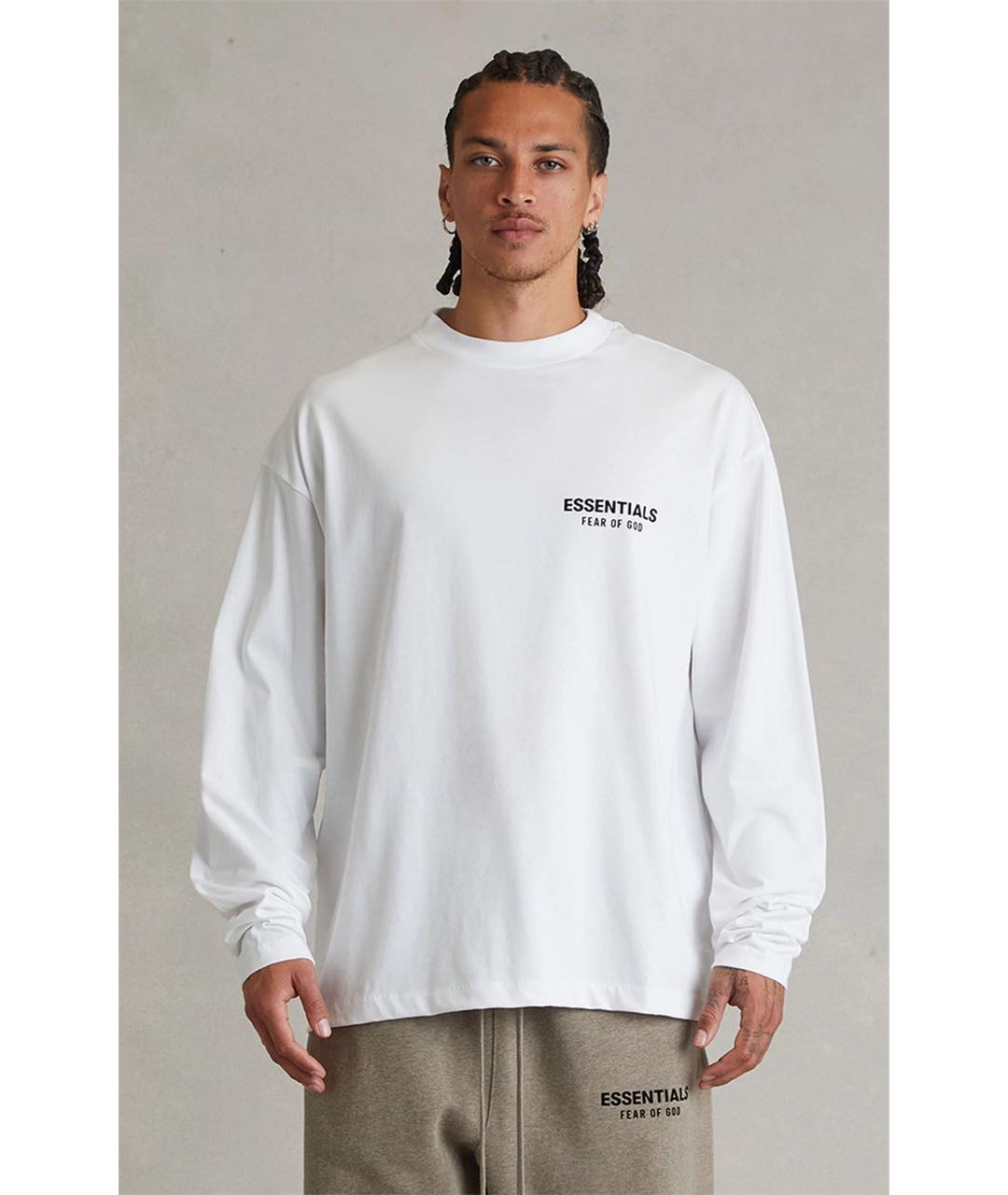 FEAR OF GOD ESSENTIALS Белая хлопковая футболка, фото 3