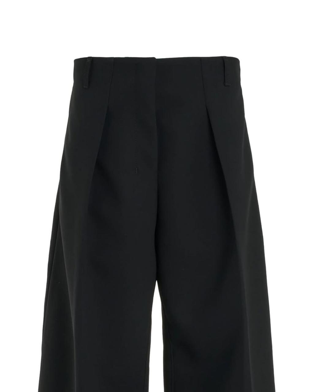 JACQUEMUS Черные полиэстеровые прямые брюки, фото 3