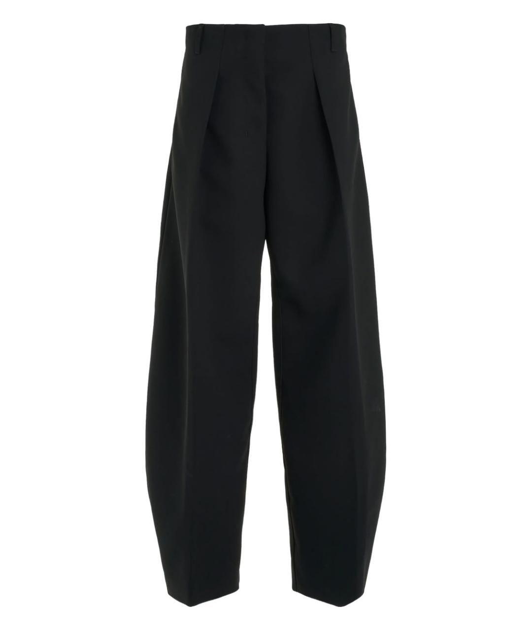 JACQUEMUS Черные полиэстеровые прямые брюки, фото 1