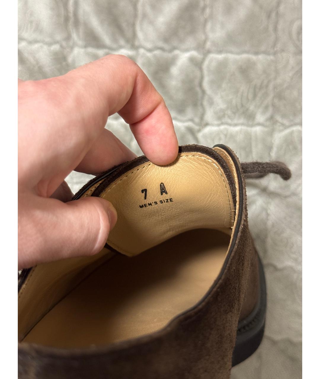 TOD'S Коричневые замшевые туфли, фото 8