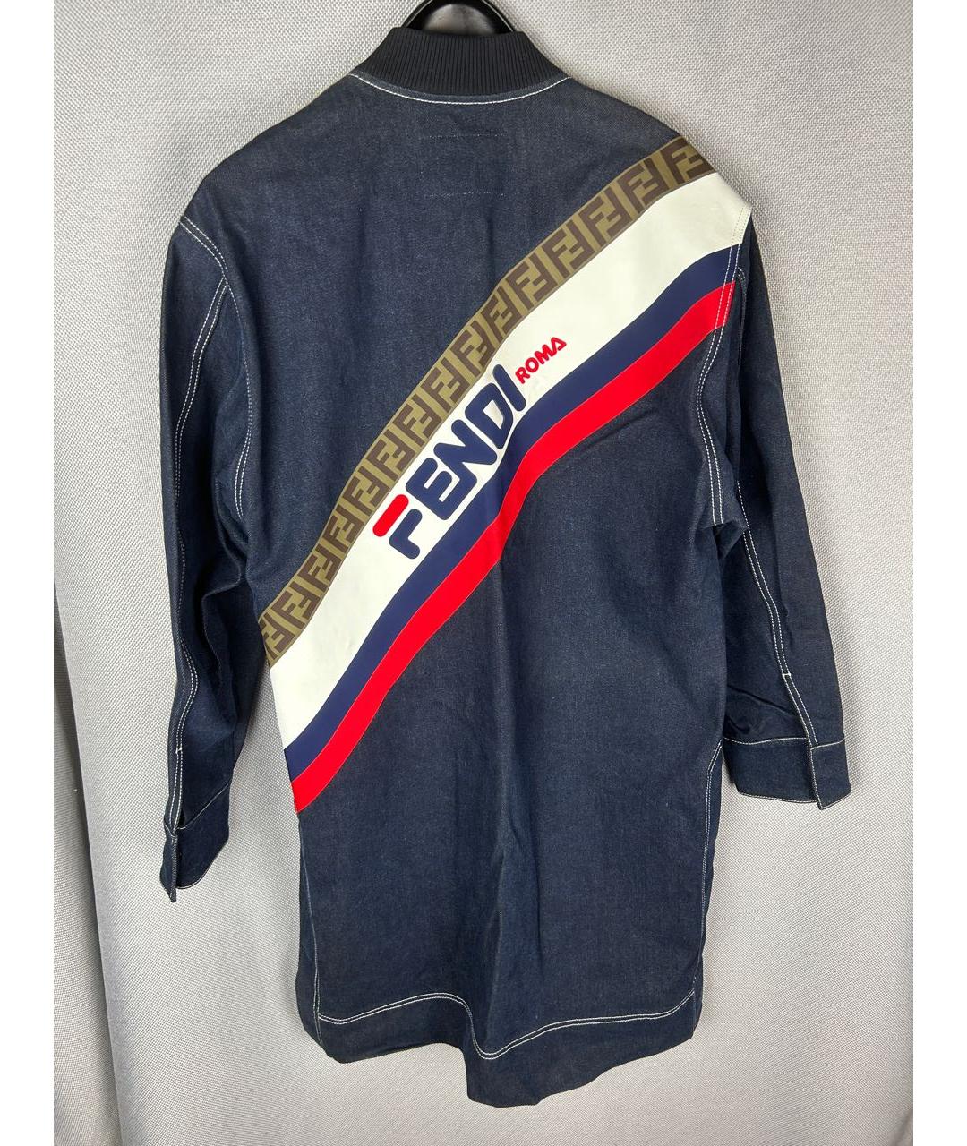 FENDI Синяя хлопковая куртка, фото 2