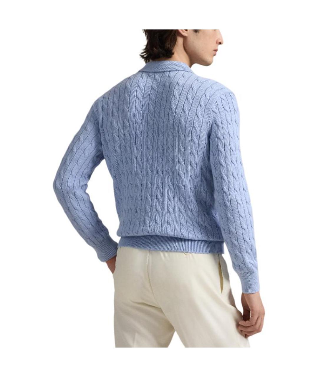 POLO RALPH LAUREN Голубой джемпер / свитер, фото 4