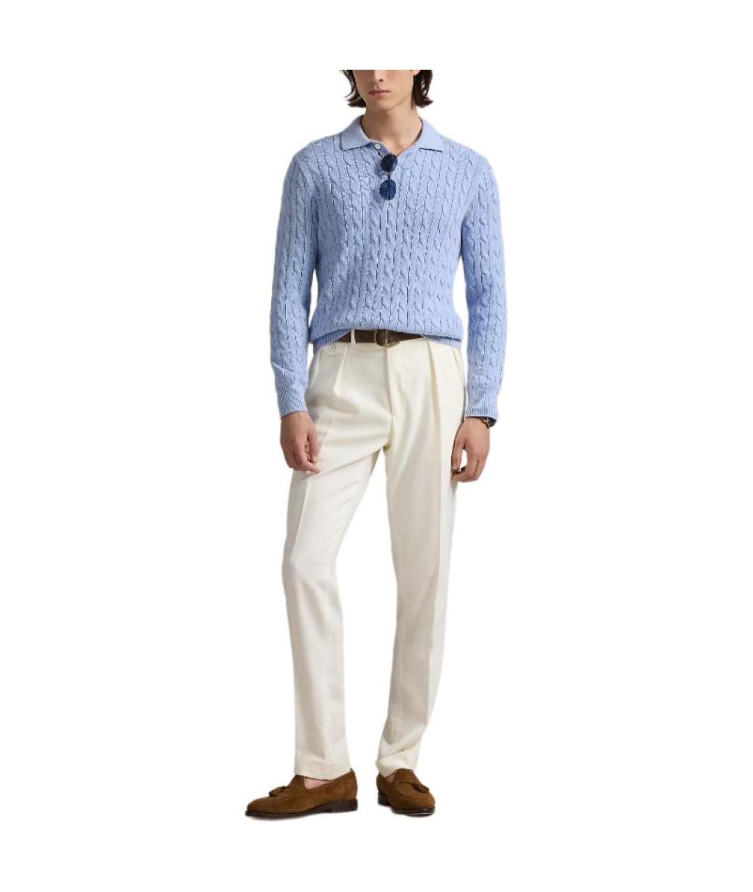 POLO RALPH LAUREN Голубой джемпер / свитер, фото 2