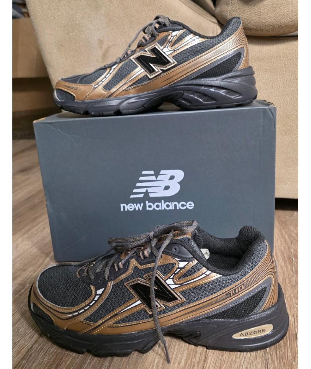 NEW BALANCE Черные синтетические высокие кроссовки / кеды, фото 8