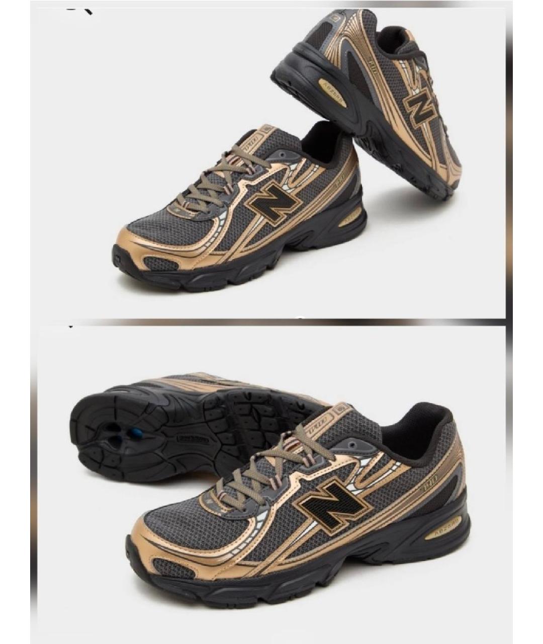 NEW BALANCE Черные синтетические высокие кроссовки / кеды, фото 3