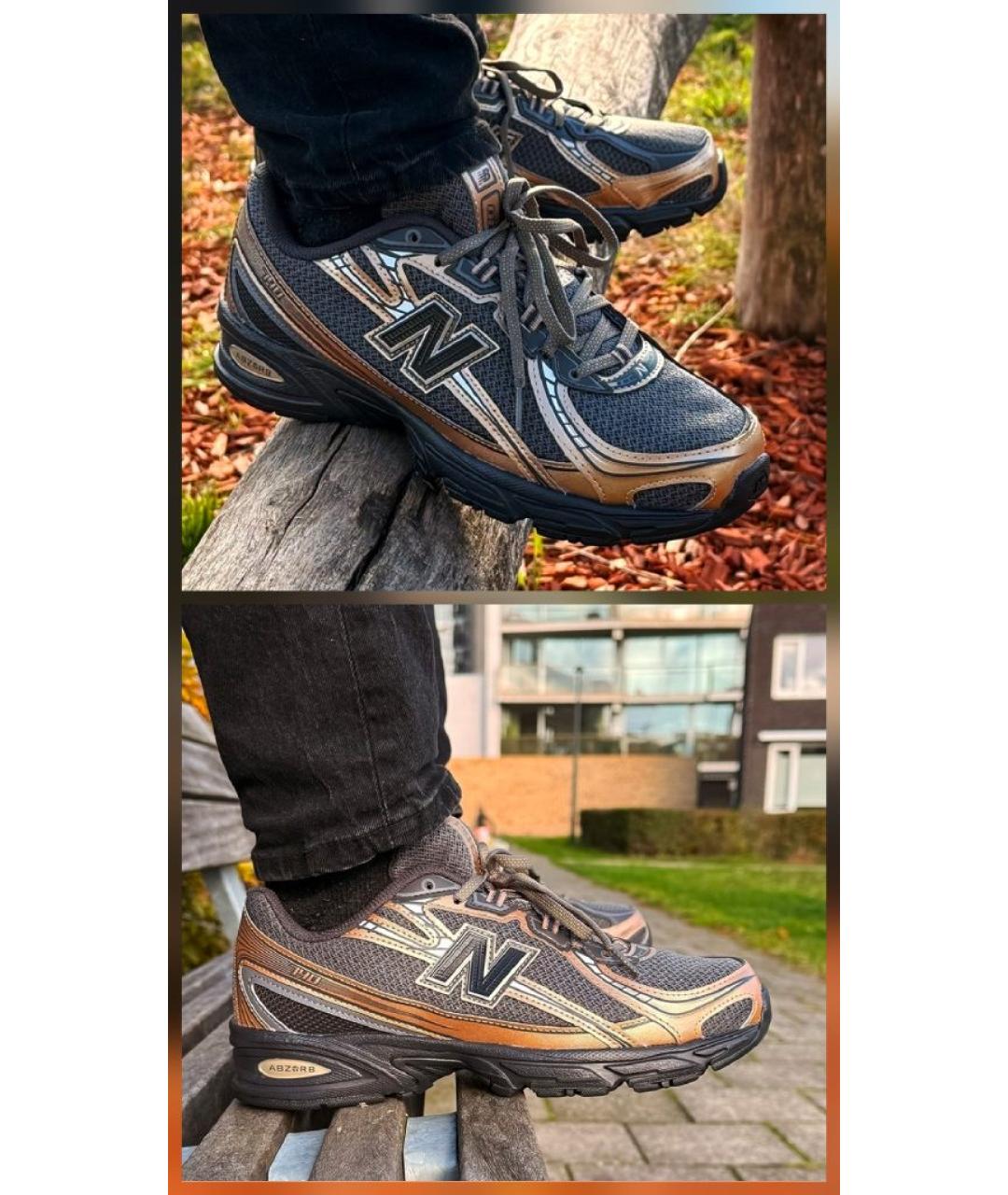 NEW BALANCE Черные синтетические высокие кроссовки / кеды, фото 6