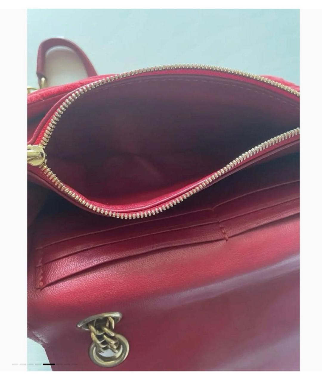 BALENCIAGA Красная тканевая сумка через плечо, фото 5