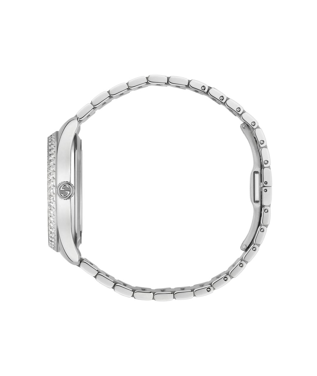 GUCCI Серебряные металлические часы, фото 3