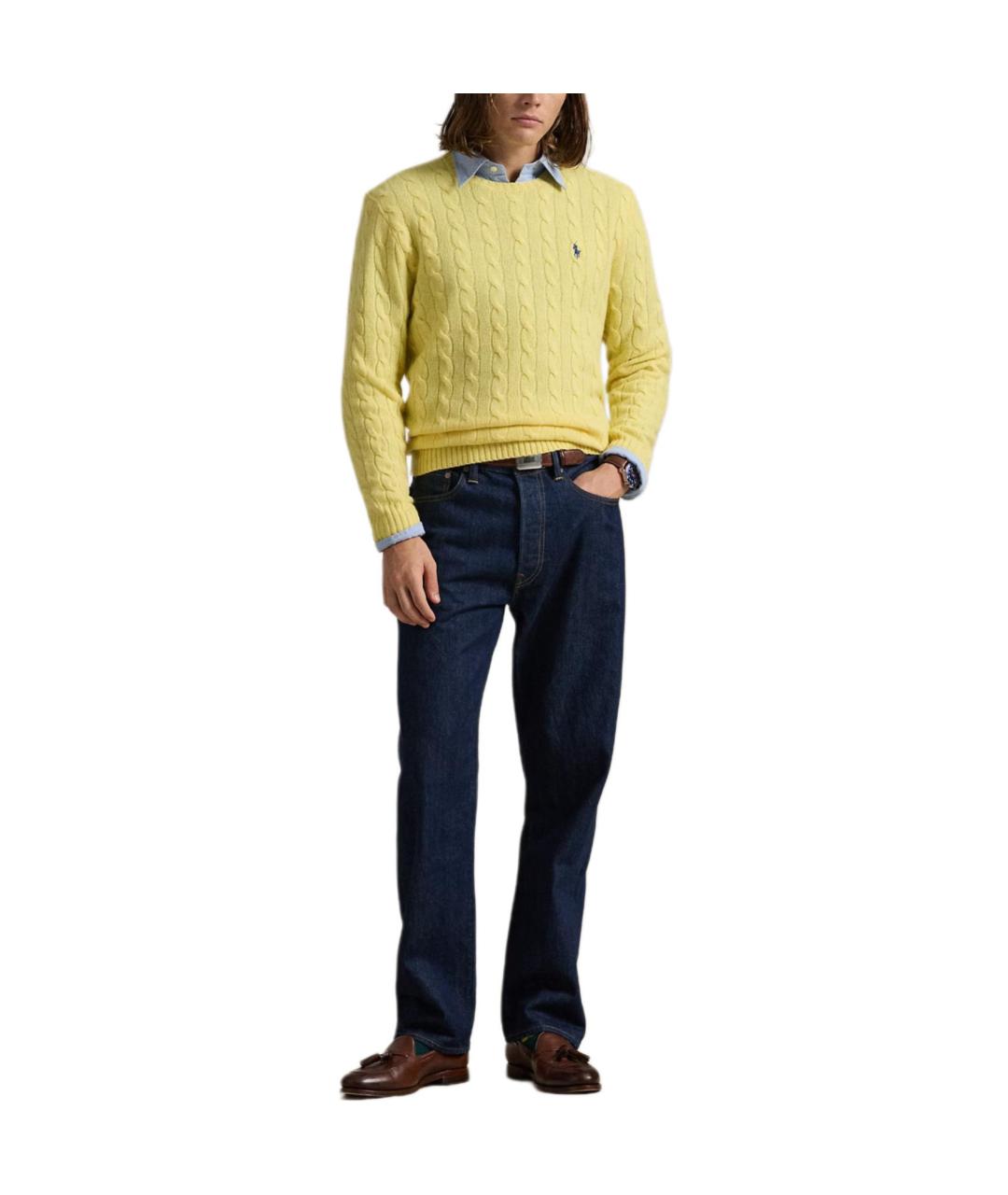 POLO RALPH LAUREN Желтый джемпер / свитер, фото 2