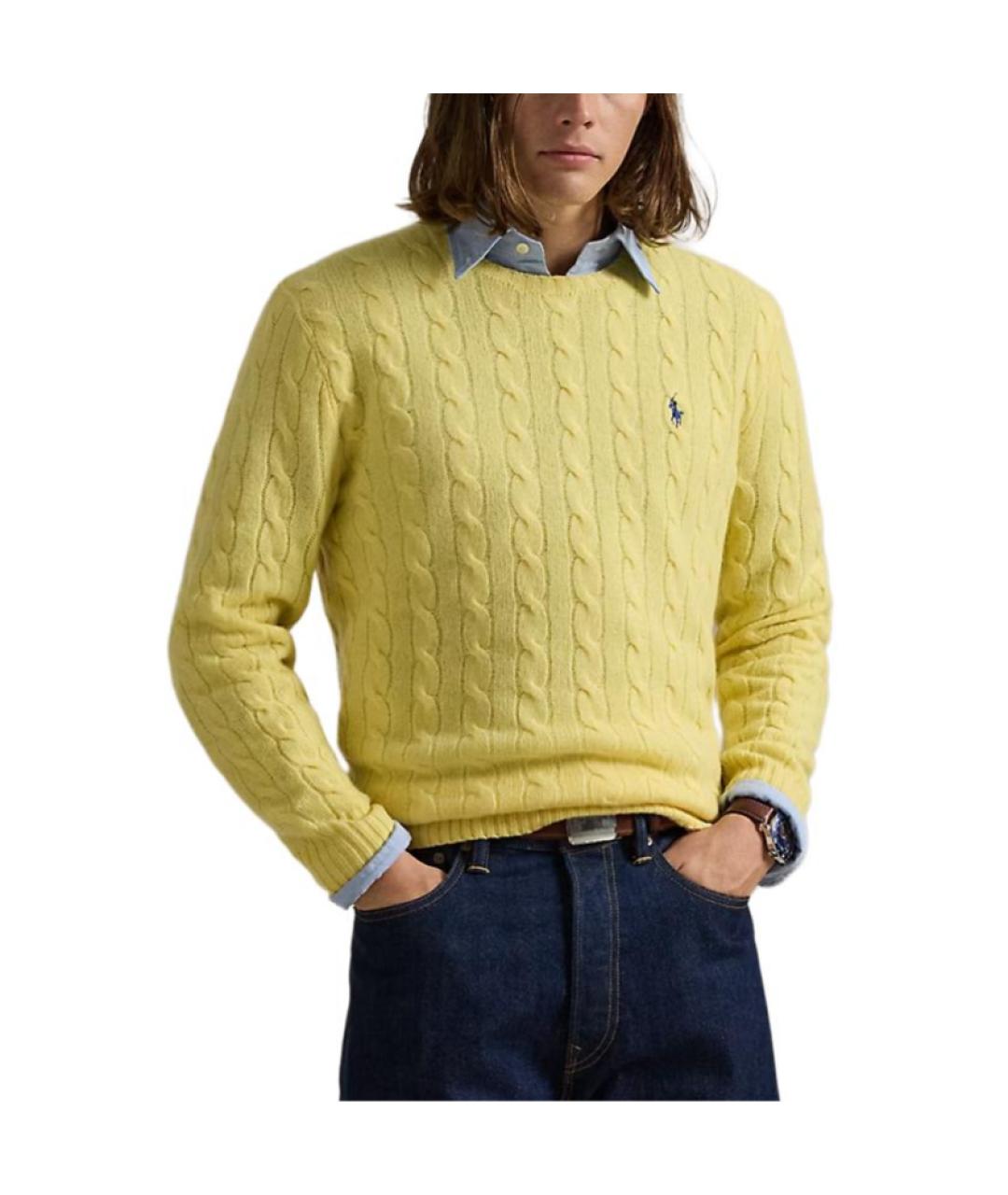 POLO RALPH LAUREN Желтый джемпер / свитер, фото 3