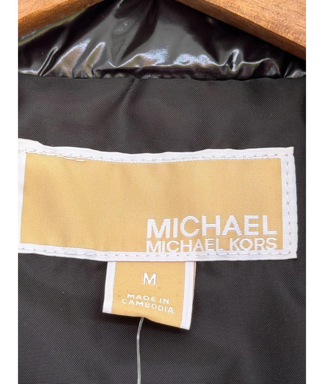 MICHAEL KORS Черный нейлоновый жилет, фото 6