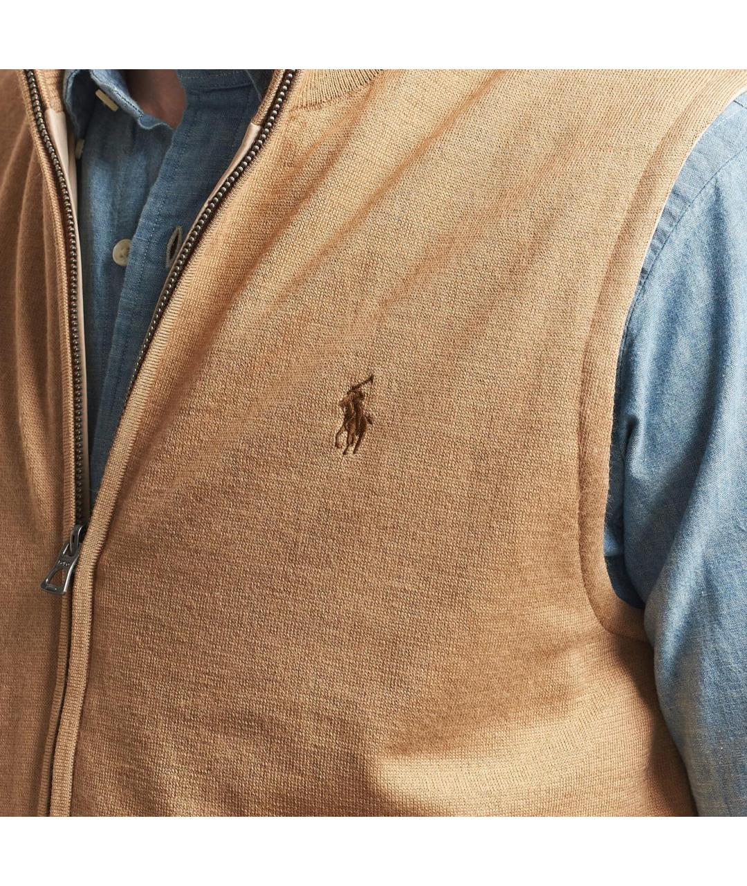 POLO RALPH LAUREN Бежевый жилет, фото 5