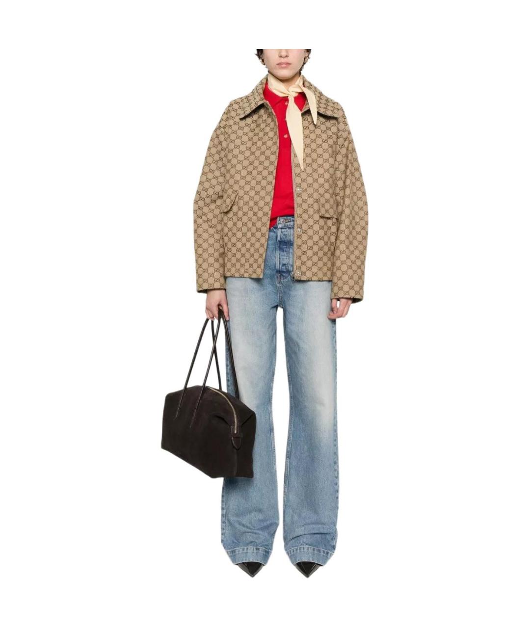 GUCCI Коричневая куртка, фото 2