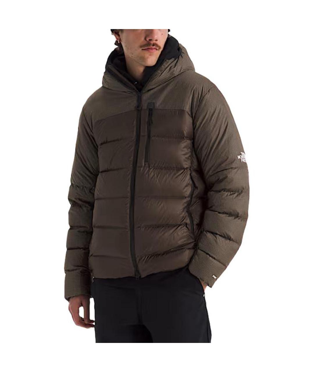 THE NORTH FACE Коричневый пуховик, фото 2