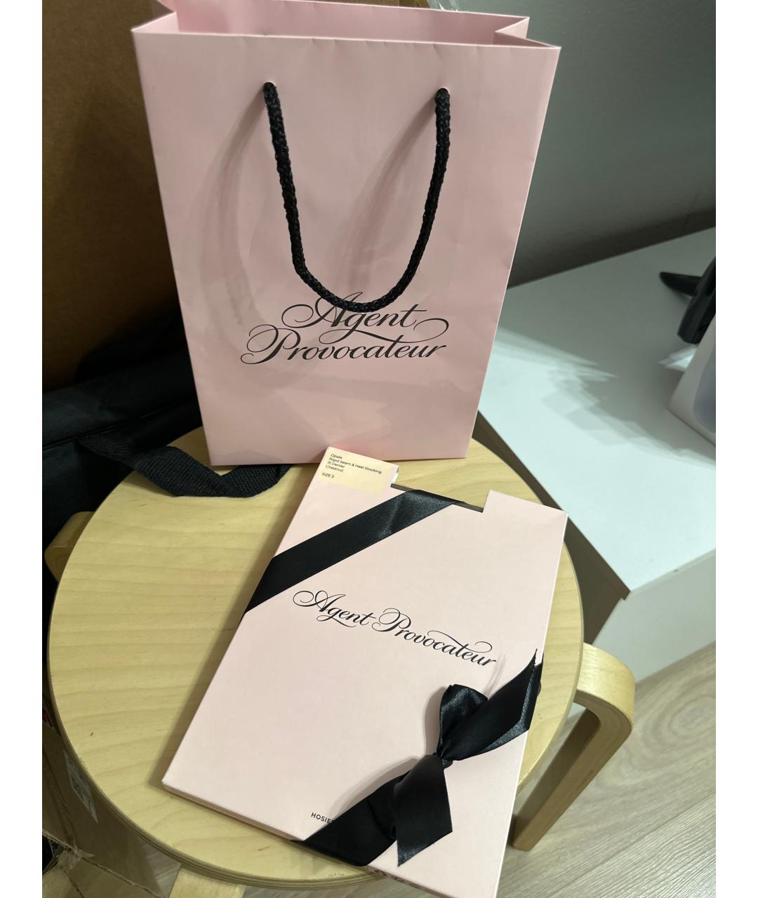 AGENT PROVOCATEUR Коричневые носки, чулки и колготы, фото 3