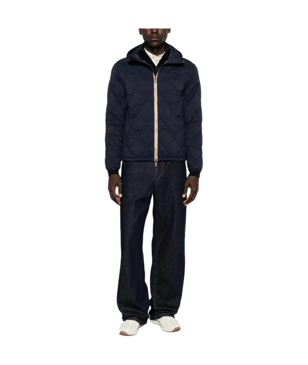 BURBERRY Синяя куртка, фото 2