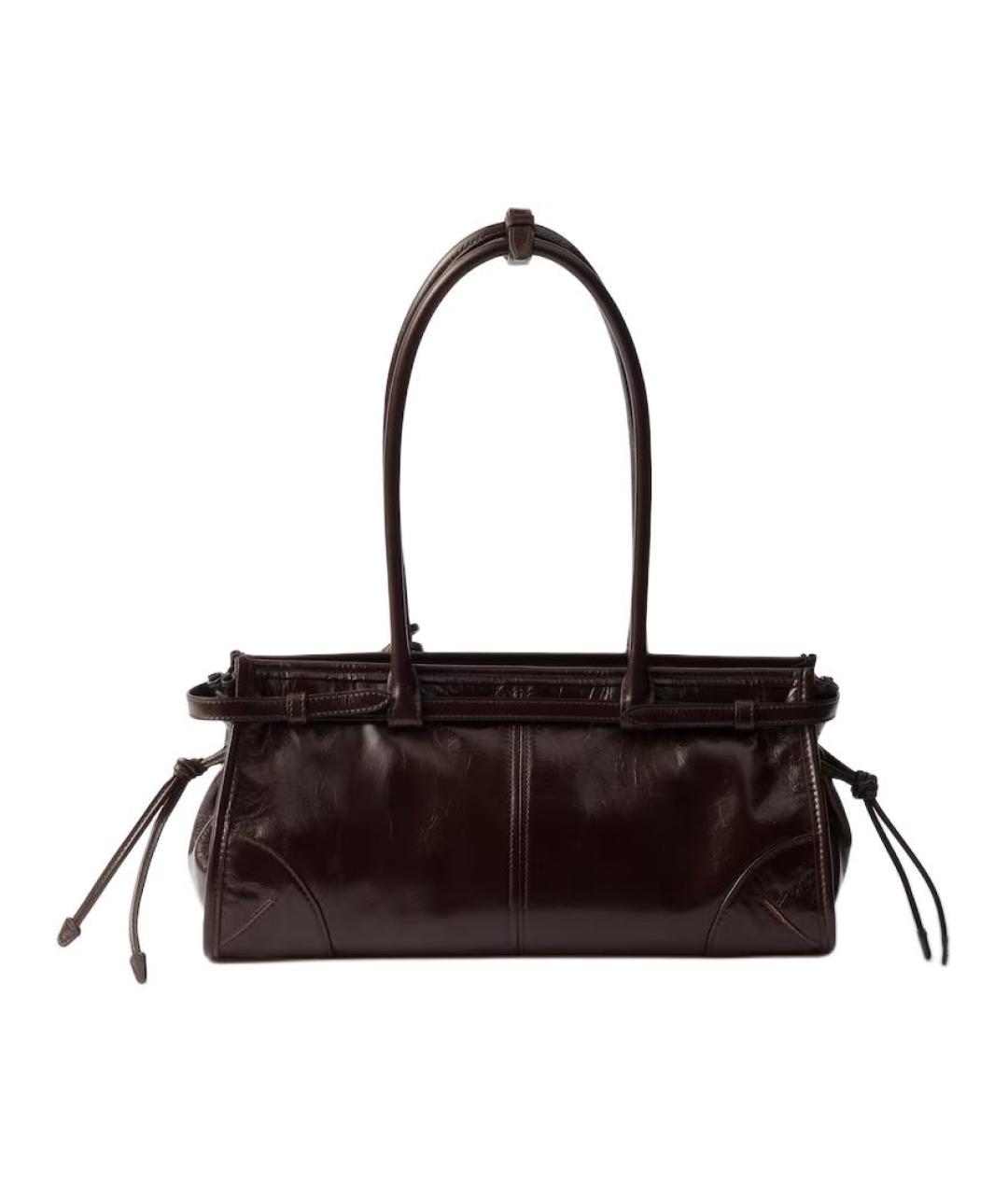 PRADA Коричневая кожаная сумка через плечо, фото 3