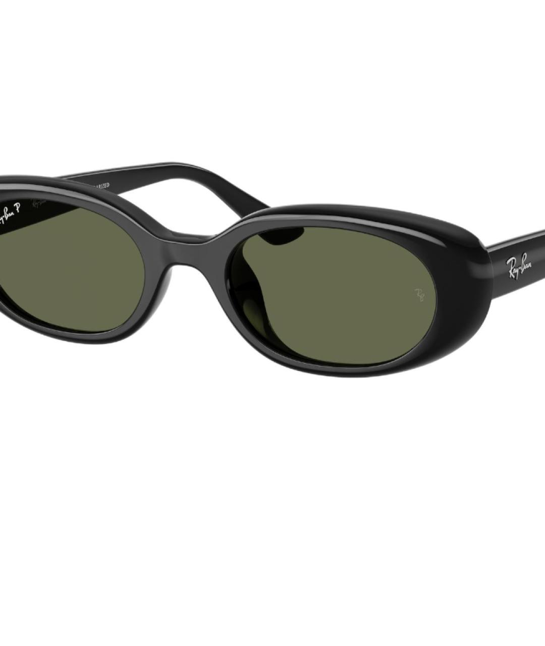 RAY BAN Черные пластиковые солнцезащитные очки, фото 2