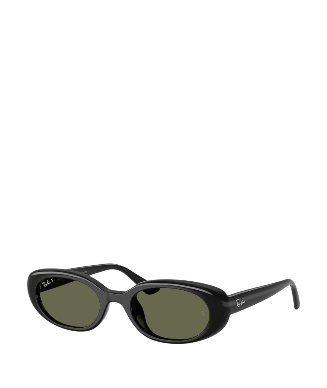 RAY BAN Черные пластиковые солнцезащитные очки, фото 1