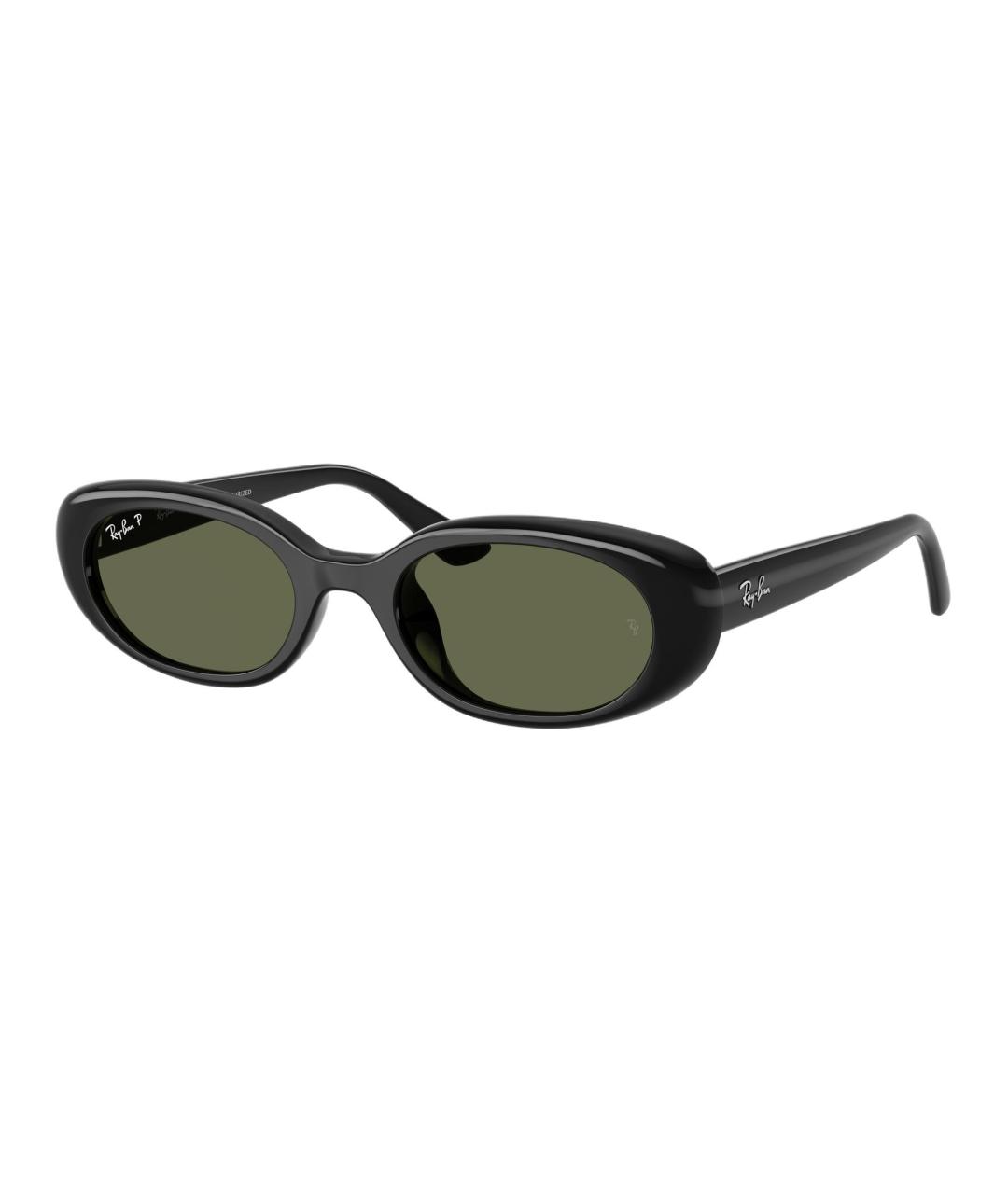 RAY BAN Черные пластиковые солнцезащитные очки, фото 3