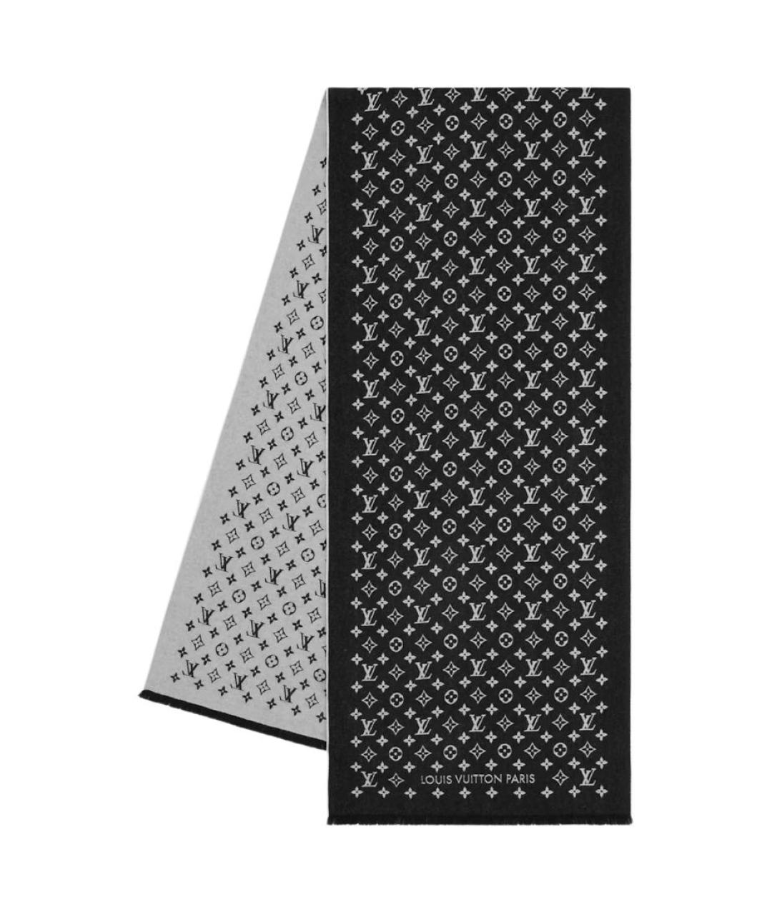 LOUIS VUITTON Черный шарф, фото 1