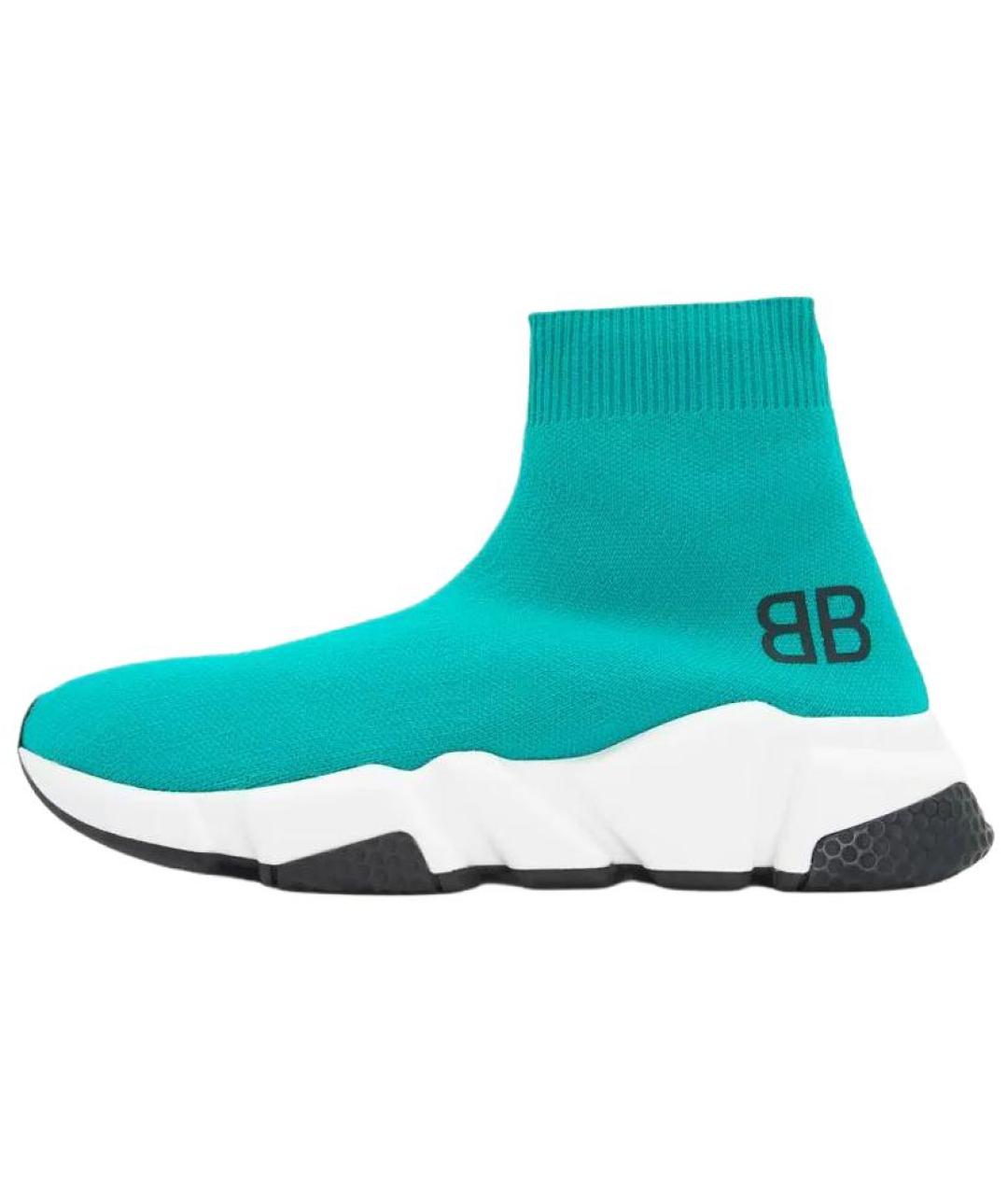 BALENCIAGA Бирюзовые кроссовки, фото 2