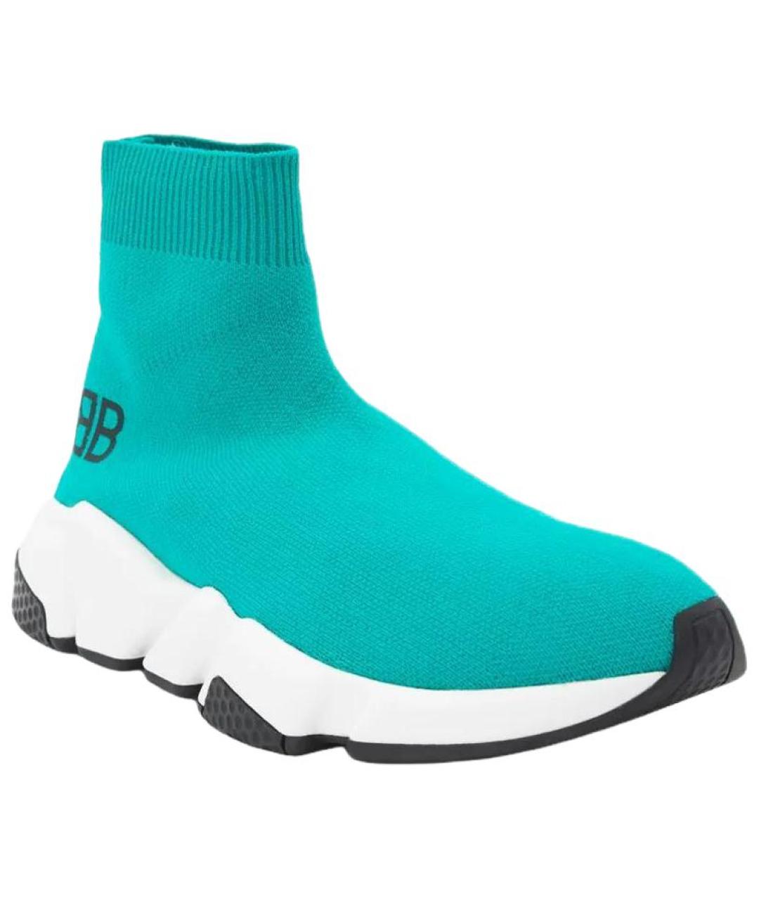 BALENCIAGA Бирюзовые кроссовки, фото 3
