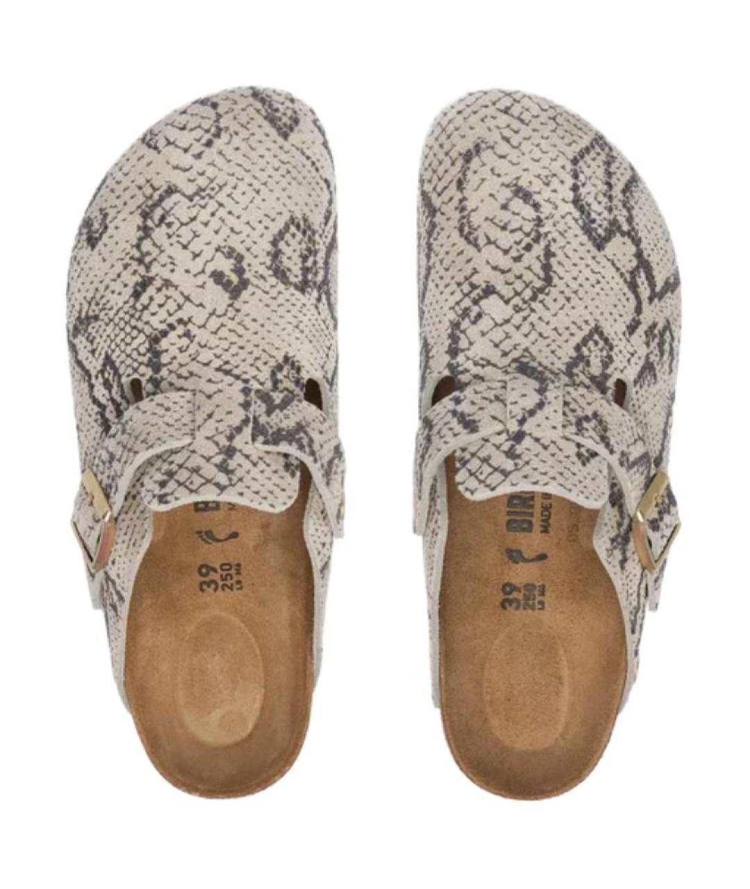 BIRKENSTOCK Бежевые сабо, фото 4