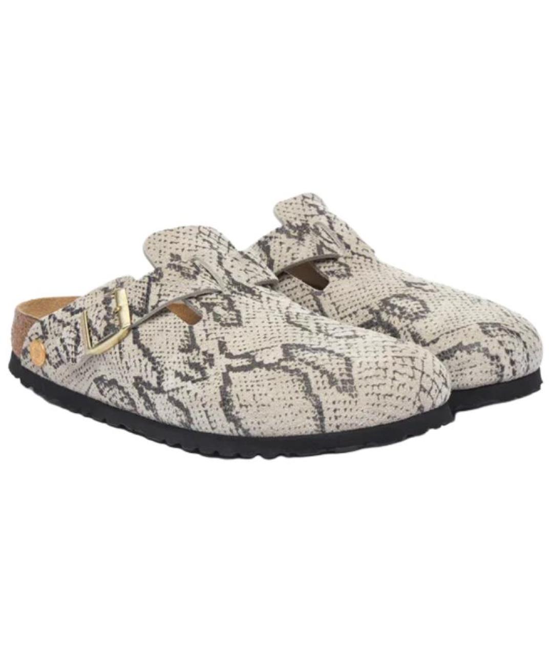 BIRKENSTOCK Бежевые сабо, фото 3