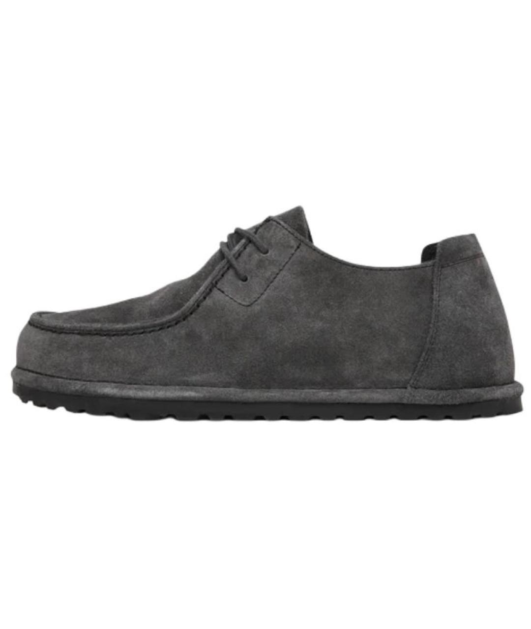 BIRKENSTOCK Серые замшевые низкие ботинки, фото 2