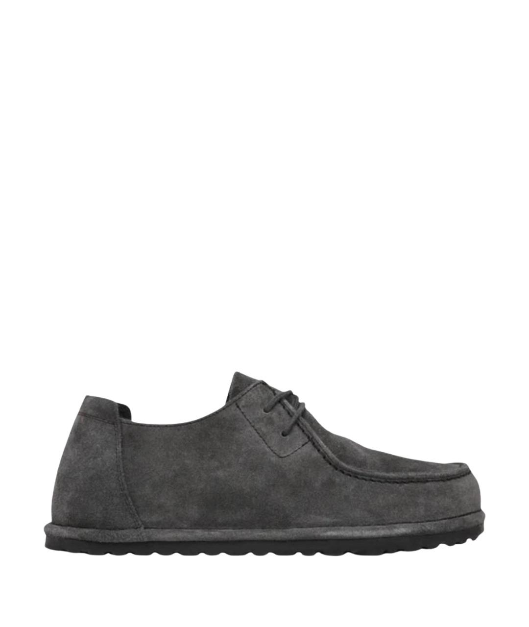 BIRKENSTOCK Серые замшевые низкие ботинки, фото 1