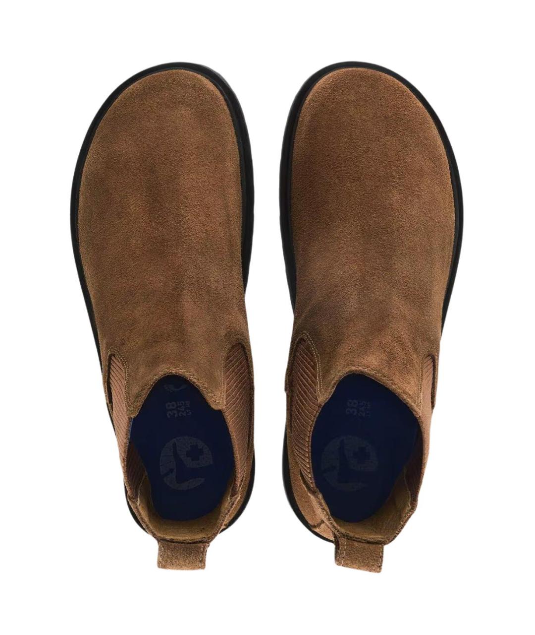 BIRKENSTOCK Коричневые замшевые ботинки, фото 4