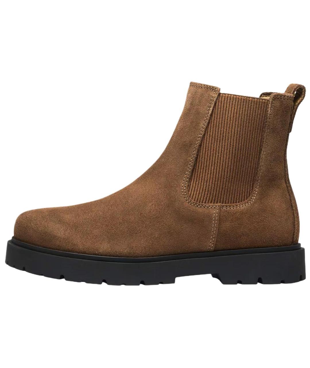 BIRKENSTOCK Коричневые замшевые ботинки, фото 2