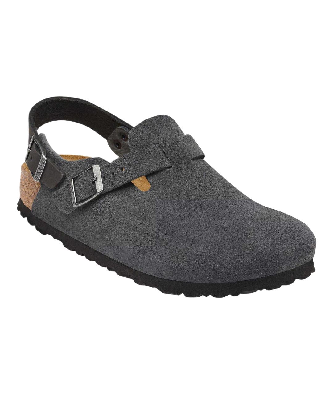 BIRKENSTOCK Серые замшевые сабо, фото 3