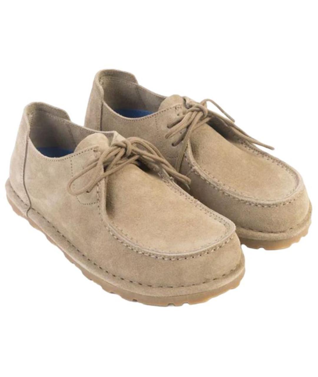 BIRKENSTOCK Коричневые замшевые ботинки, фото 3