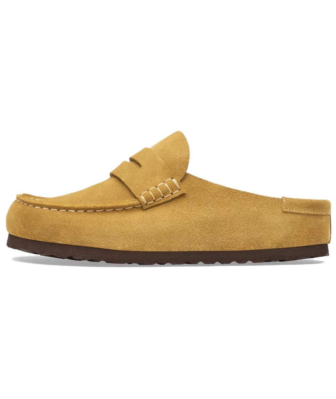 BIRKENSTOCK Желтые замшевые сабо, фото 5