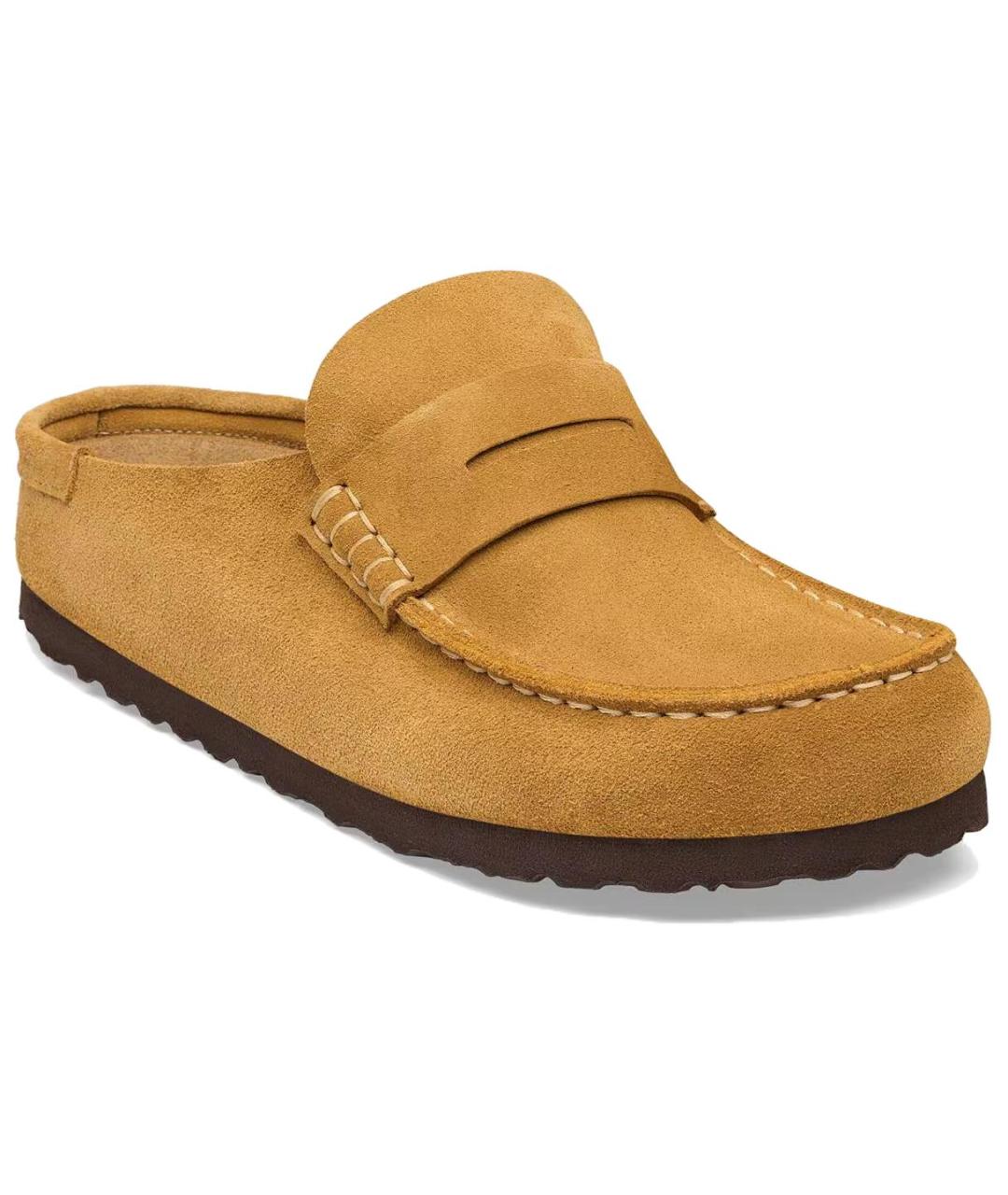 BIRKENSTOCK Желтые замшевые сабо, фото 2