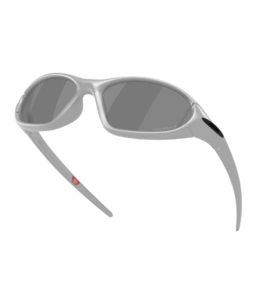 OAKLEY Серебряные пластиковые солнцезащитные очки, фото 4