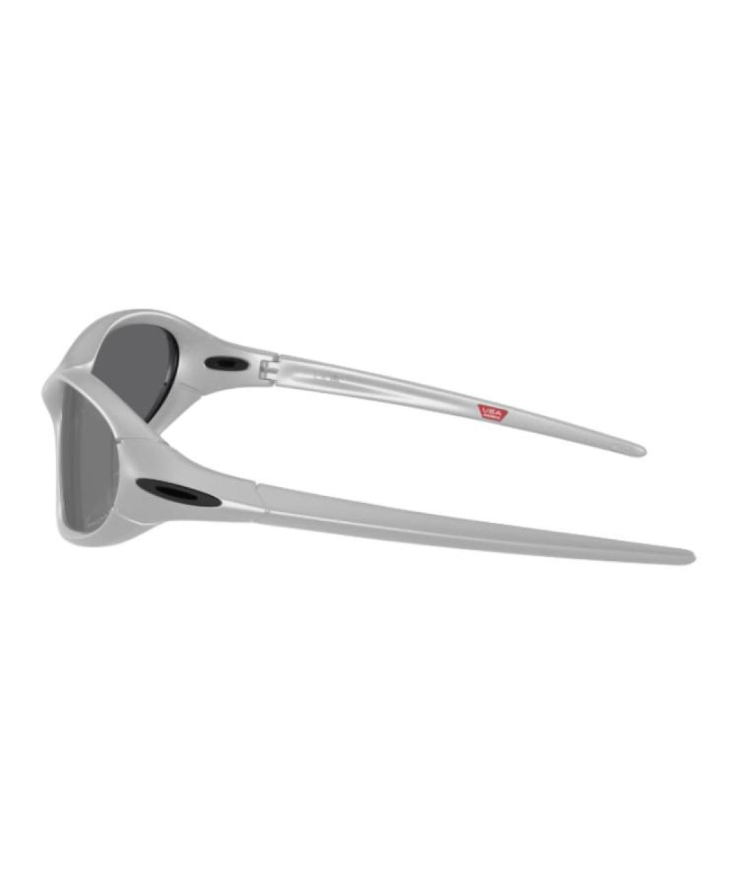 OAKLEY Серебряные пластиковые солнцезащитные очки, фото 3