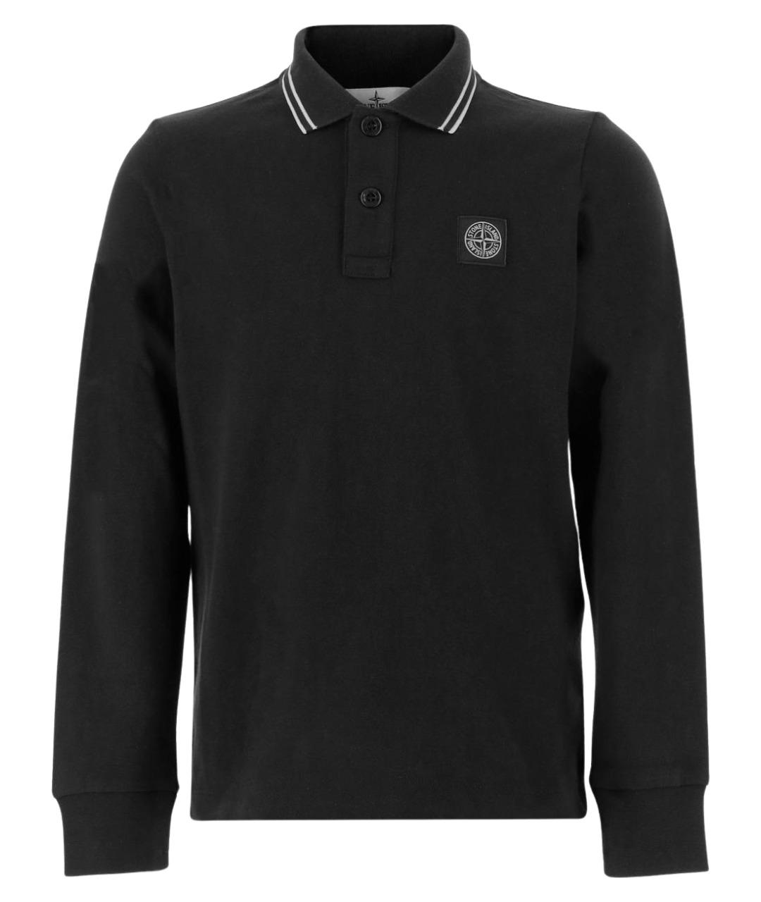 STONE ISLAND Черная хлопковая детская футболка, фото 1