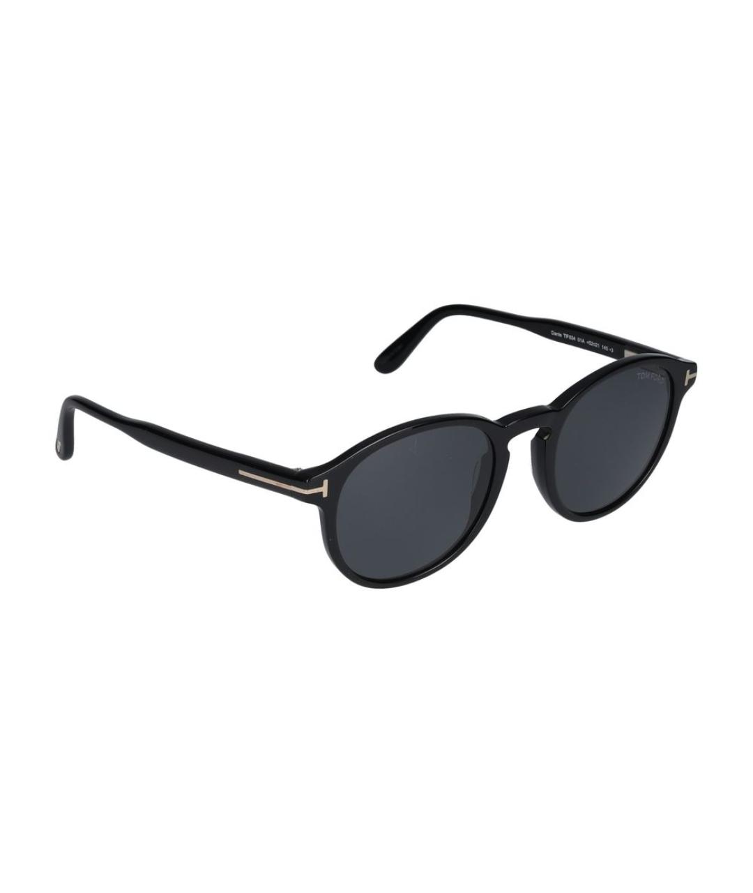 TOM FORD Черные пластиковые солнцезащитные очки, фото 4