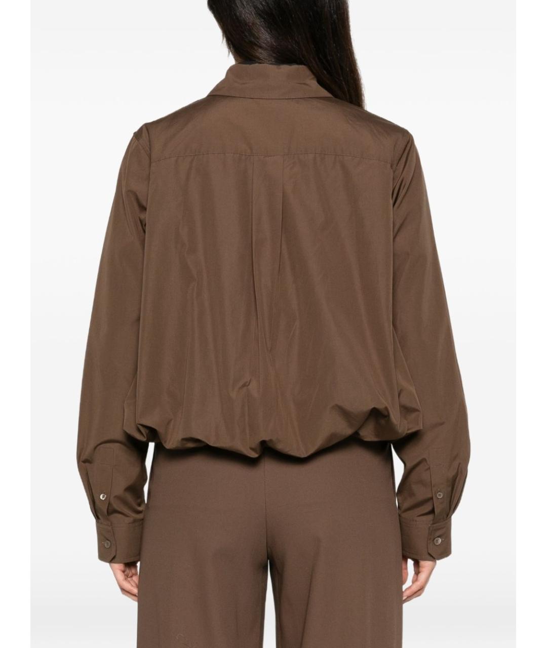 LOEWE Коричневая хлопковая рубашка, фото 4