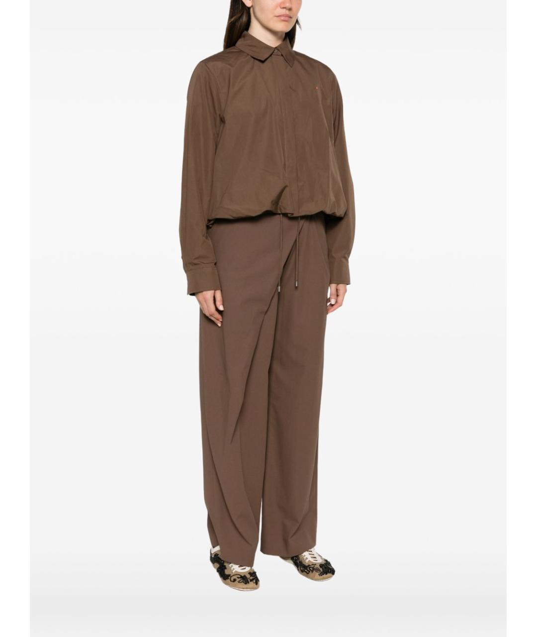 LOEWE Коричневая хлопковая рубашка, фото 3