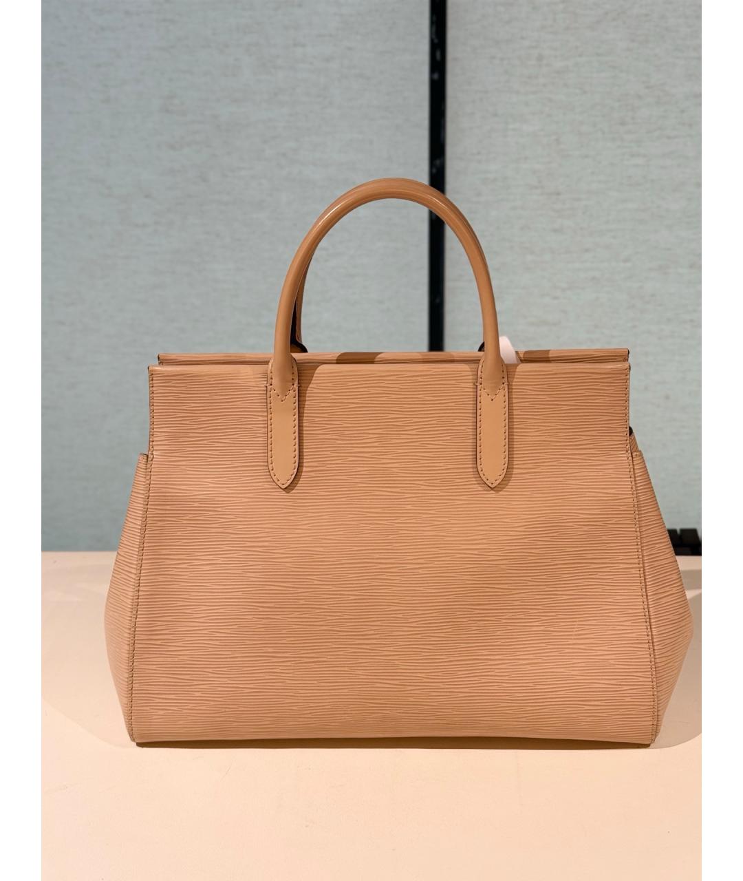 LOUIS VUITTON Розовая кожаная сумка тоут, фото 4