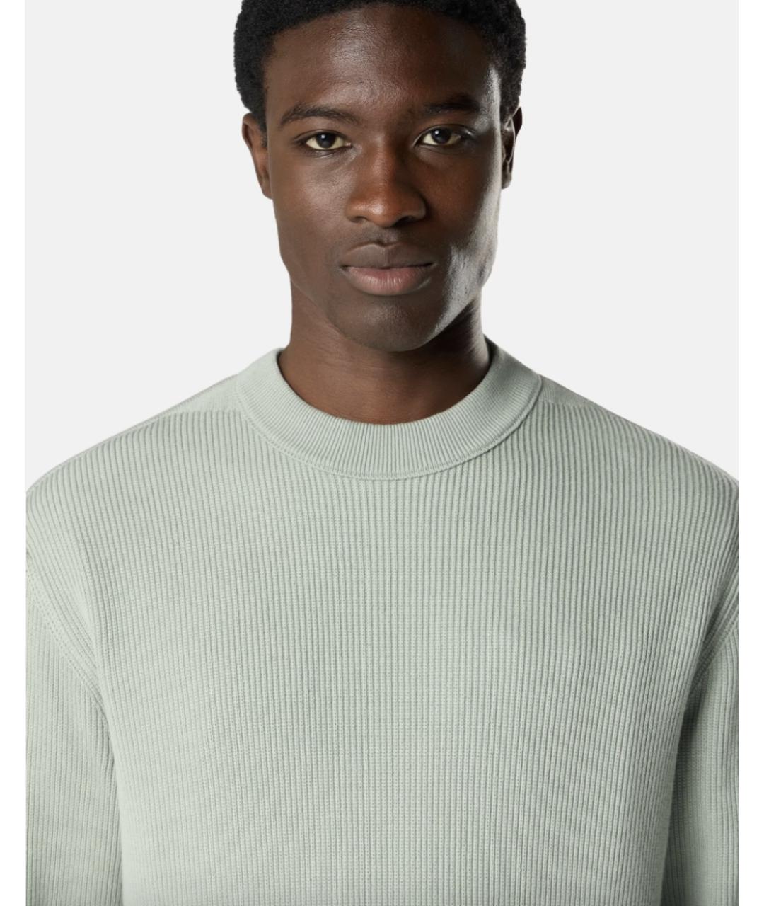 STONE ISLAND Салатовый хлопковый джемпер / свитер, фото 4